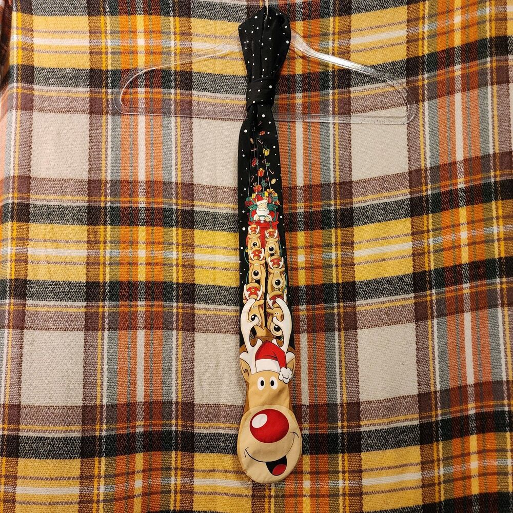 Noel Reindeer Holiday Collections Necktie.